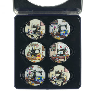 Needle and Bear Pattern weights for Dressmaking and Sewing (Rosalind Soloman - Sewing Machines)