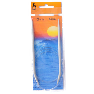 Pony Classic Circular Fixed Knitting Pins 100cm x 5.00mm