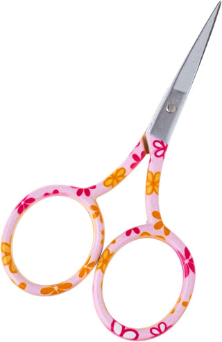 The Quilted Bear Pink Daisy Embroidery Scissors (3.5")