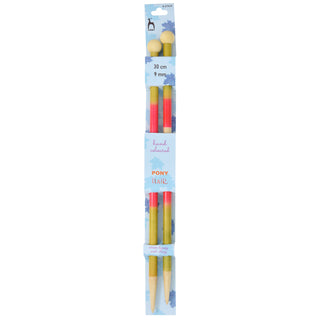 Pony Flair Single Ended Hand Coloured Knitting Pins 30cm - Full range of sizes available!