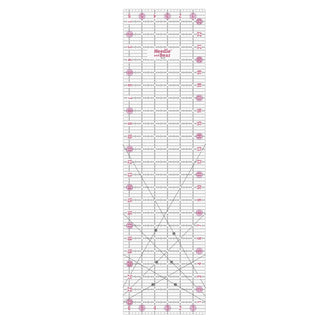 Needle and Bear 6.5" x 24" Non-Slip Acrylic Quilting Ruler