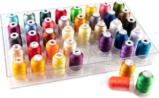 The Quilted Bear 40 Spool Sewing Thread Storage Box