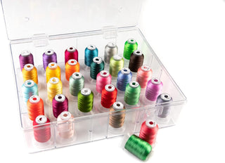 The Quilted Bear 30 Spool Sewing Thread Storage Box