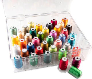 The Quilted Bear 80 Spool Sewing Thread Storage Box