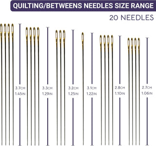 The Quilted Bear Gold Eye Betweens Quilting Needles with Wooden Case (3/9)