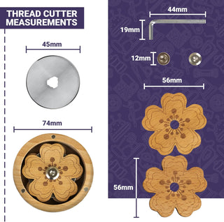 The Quilted Bear Sewing Thread Cutter (45mm)