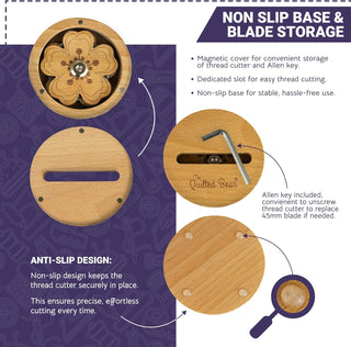 The Quilted Bear Sewing Thread Cutter (45mm)