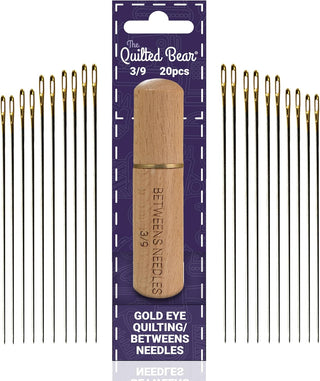 The Quilted Bear Gold Eye Betweens Quilting Needles with Wooden Case (3/9)