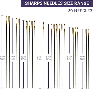 The Quilted Bear Gold Eye Sharps Sewing Needles with Wooden Case (3/9)