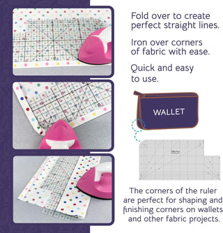 The Quilted Bear Hot Ironing Ruler (5" x 10")