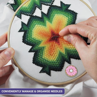 The Quilted Bear Magnetic Needle Minder (Donut)