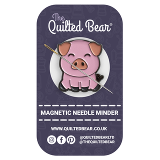 The Quilted Bear Magnetic Needle Minder (Pig)