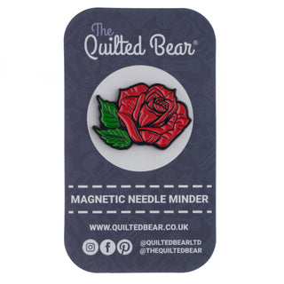 The Quilted Bear Magnetic Needle Minder (Roses)