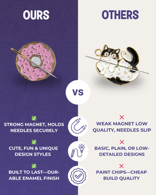 The Quilted Bear Magnetic Needle Minder (Donut)