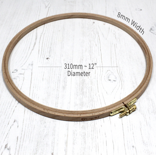 Nurge Wooden Embroidery Hoop 12"/310mm x 8mm