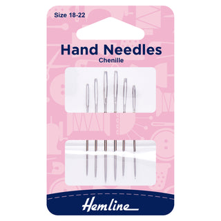 Hemline Chenille Hand Sewing Needles 18-22
