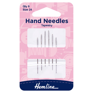 Hemline Tapestry Hand Sewing Needles Size 24