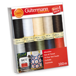 Gutermann Sew-All Basic Colours Thread Set 10 x 100m