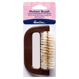 Hemline Mohair Fabric Comb with Hard Bristles