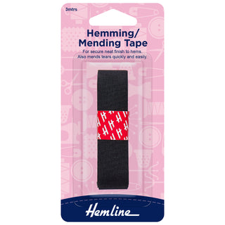 Hemline Black 3m x 20mm Hemming Tape
