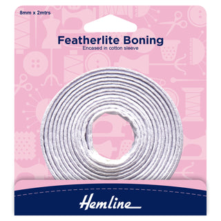 Hemline Featherlite Boning 2m x 8mm