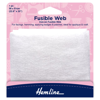 Hemline Fusible Web for Applique and Craft 58 x 50cm