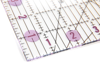 Needle and Bear 6.5" x 24" Non-Slip Acrylic Quilting Ruler