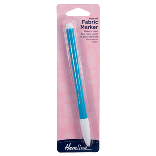 Hemline Blue Wipe Off / Wash Out Fabric Marker Pen