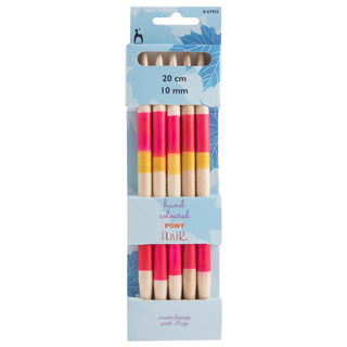 Pony Flair Double Ended Knitting Pins Set of Five 20cm - Full range of sizes available!