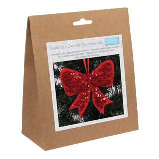 Trimits Felt Decoration Kit: Christmas: Sequin Bow