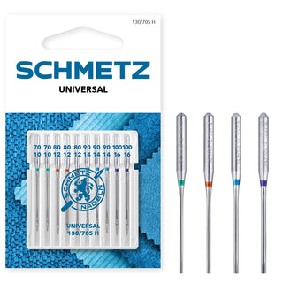 Sewing Machine Needles: Universal: Assorted: 70(10)-100(16): 10 Pieces