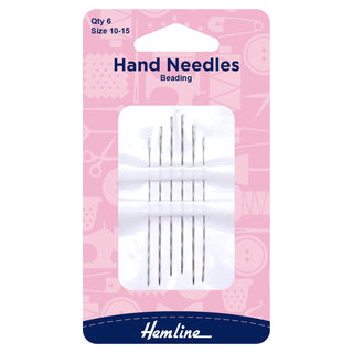 Hemline Beading Hand Sewing Needles 5-10