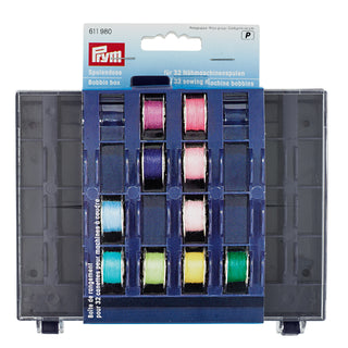 Prym Bobbin Box for 32 Bobbins 3cm x 13cm x 16cm