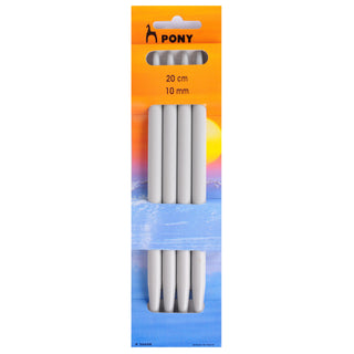 Pony Double-Ended Plastic Knitting Pins Set of Four 20cm - Full range of sizes available!