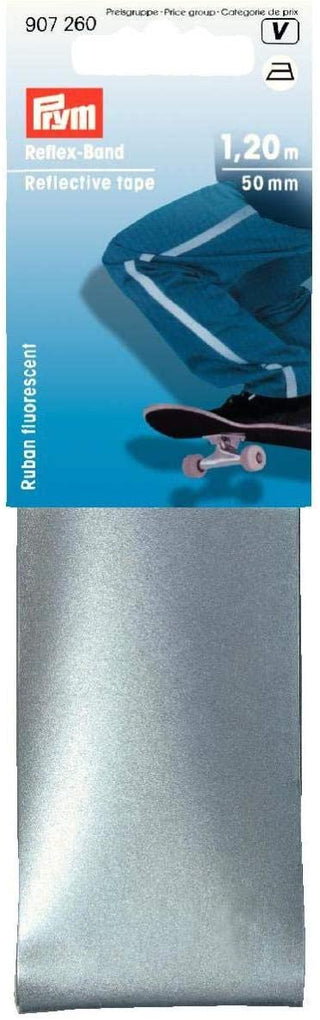 Prym Iron-On Reflective Tape - 50mm x 1.2m