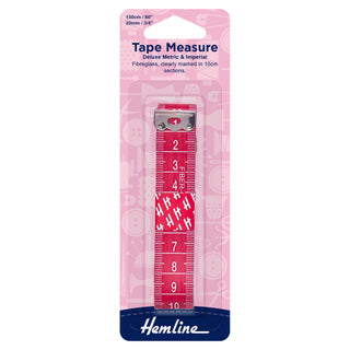 Hemline Deluxe Metric Imperial Tape Measure 150cm
