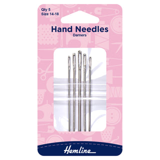 Hemline Darners Hand Sewing Needles Size 14-18