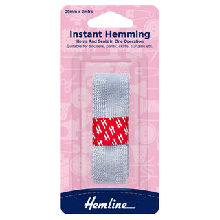 Hemline Grey Instant Hemming 2m x 20mm