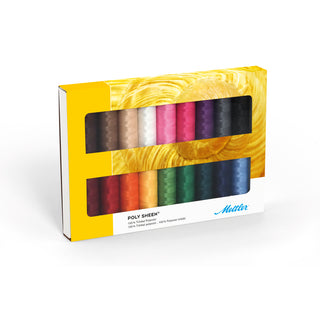 Mettler Polysheen Polyester Machine Embroidery Thread 18 Pack