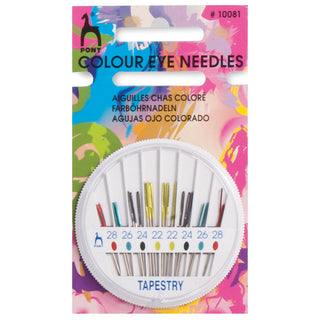 Pony Colour-Coded Eye Tapestry Needles Compact