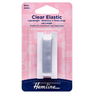 Hemline Clear Swimwear Elastic