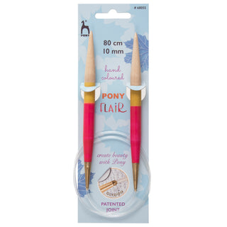 Pony Flair Fixed Circular Knitting Pins 80cm - Full range of sizes available!