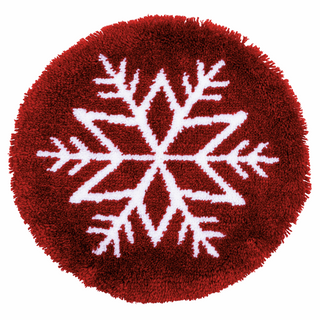 Vervaco Latch Hook Kit: Shaped Rug: Ice Star