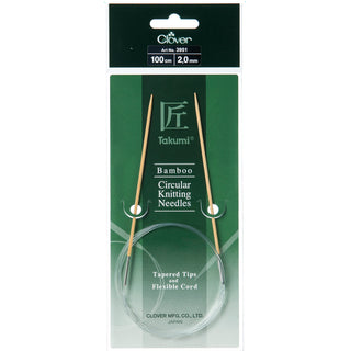 Clover Takumi Bamboo Fixed Circular Knitting Pins - Full Range of Sizes Available!