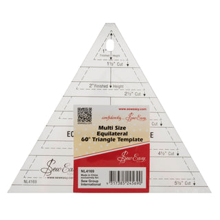 Sew Easy Equilateral 60 Degree Triangle Quilting Template