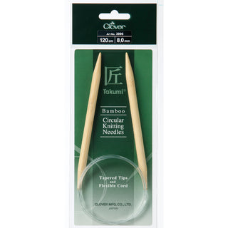 Clover Takumi Bamboo Fixed Circular Knitting Pins - Full Range of Sizes Available!