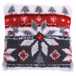 Vervaco Latch Hook Kit: Cushion: Scandinavian Star