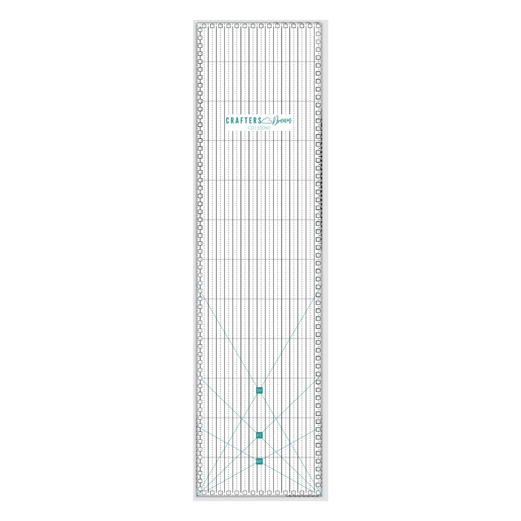 Beqar Ruler Crafters Dream Non-Slip Centimetre Quilting Ruler - 15.5cm x 60cm โ The ...