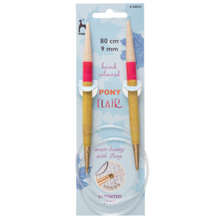 Pony Flair Fixed Circular Knitting Pins 80cm - Full range of sizes available!