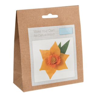 Trimits Felt Decoration Kit Daffodil Brooch